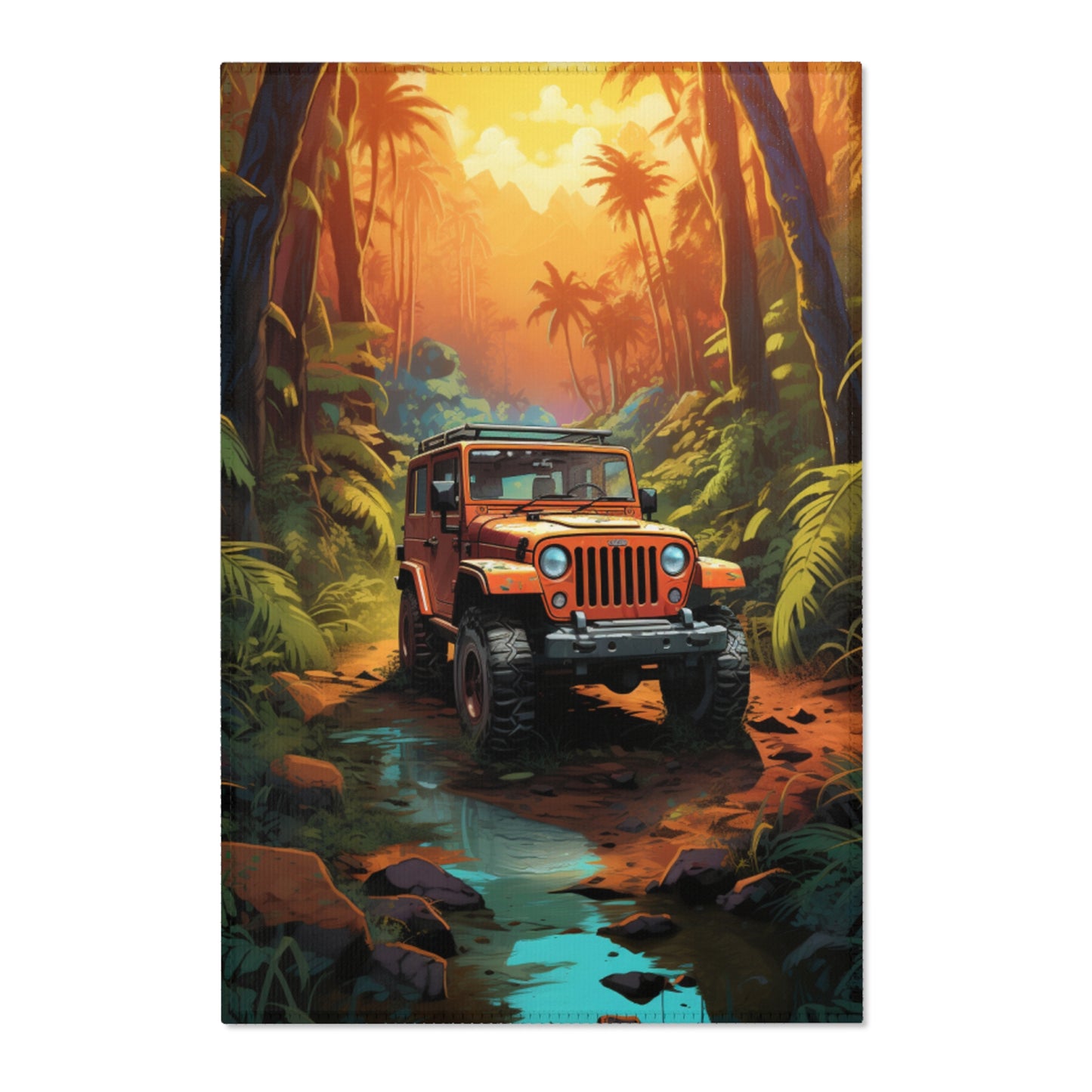 Orage Jeep In The Jungle Hochformat