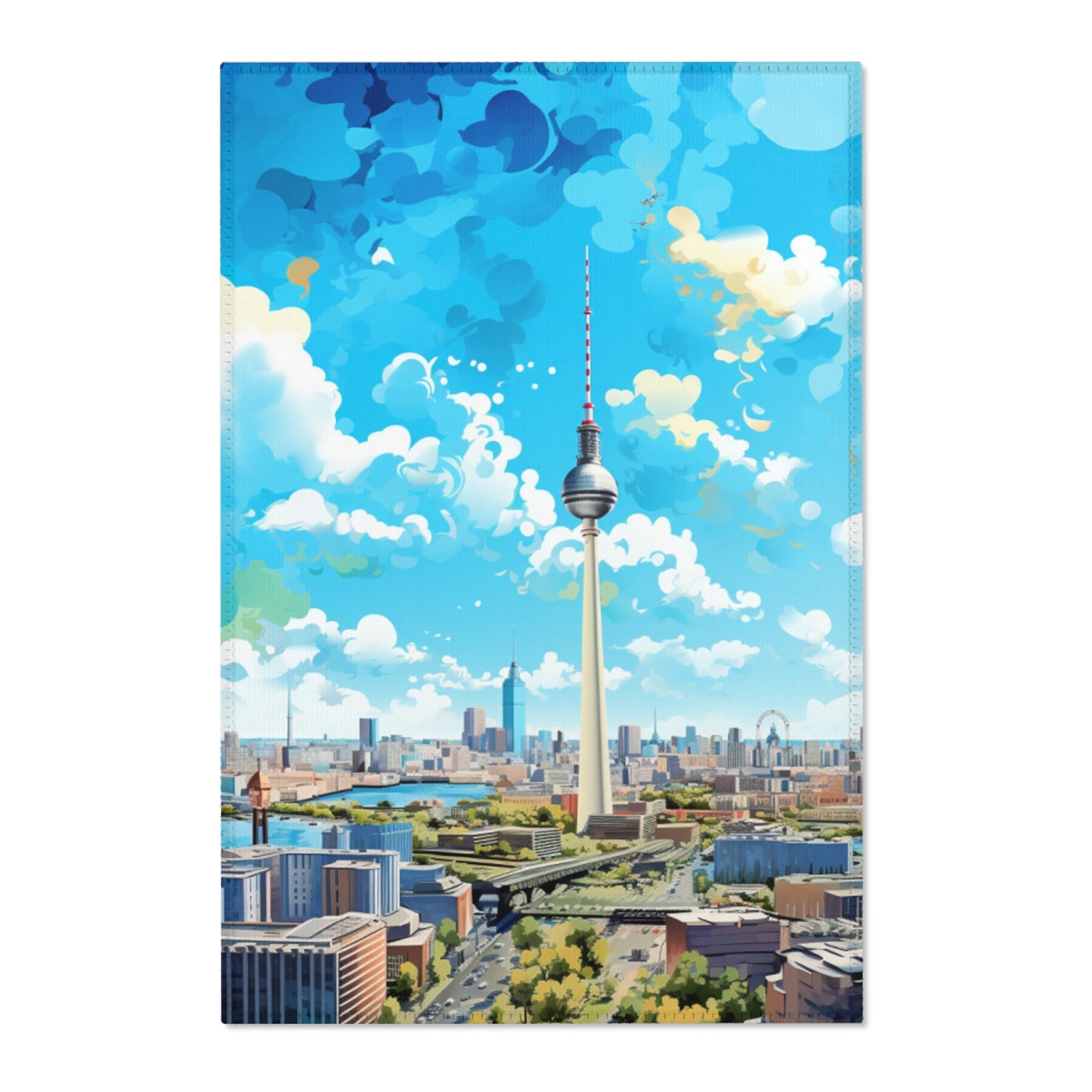Berlin Skyline Hochformat