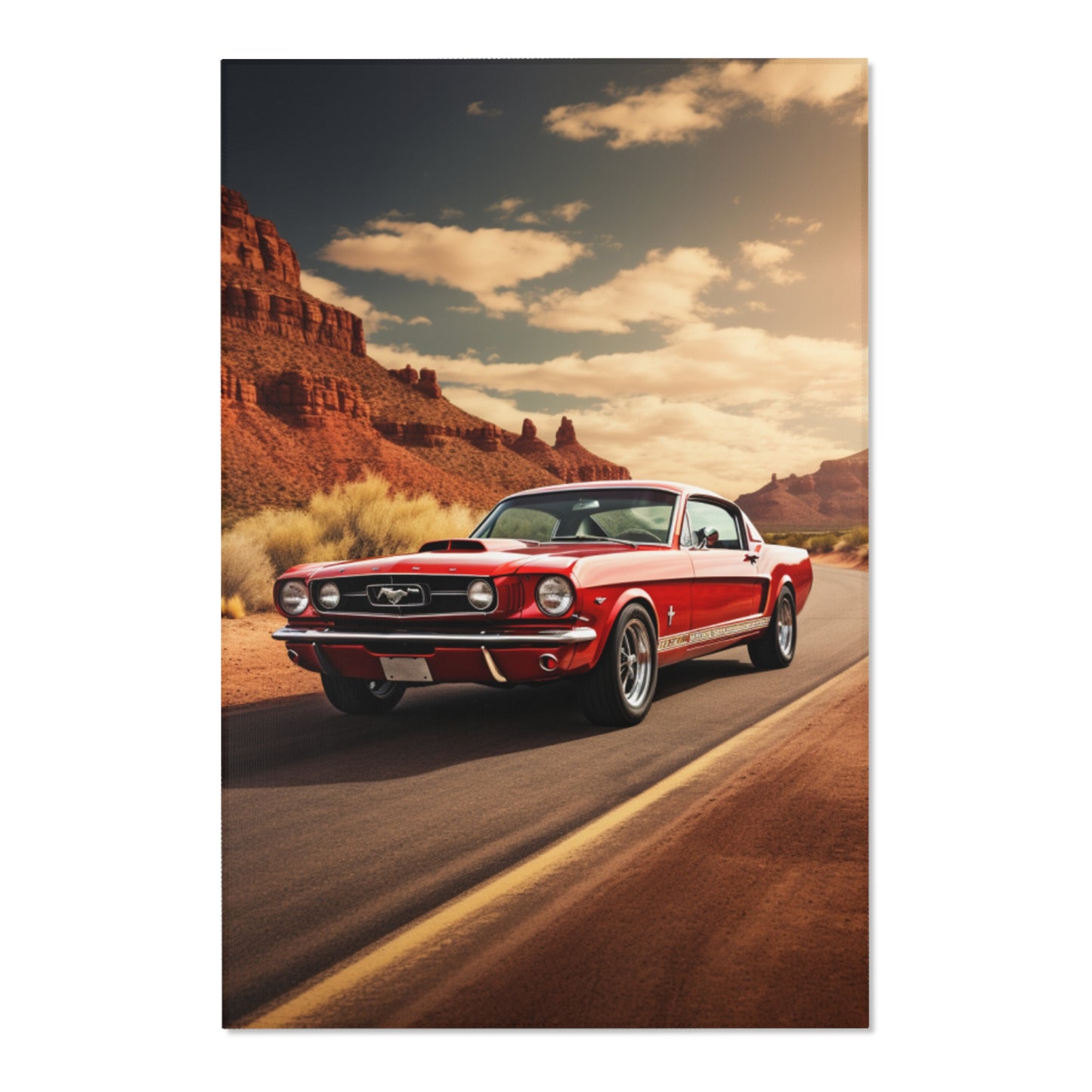 Ford Mustang Route 66 Hochformat