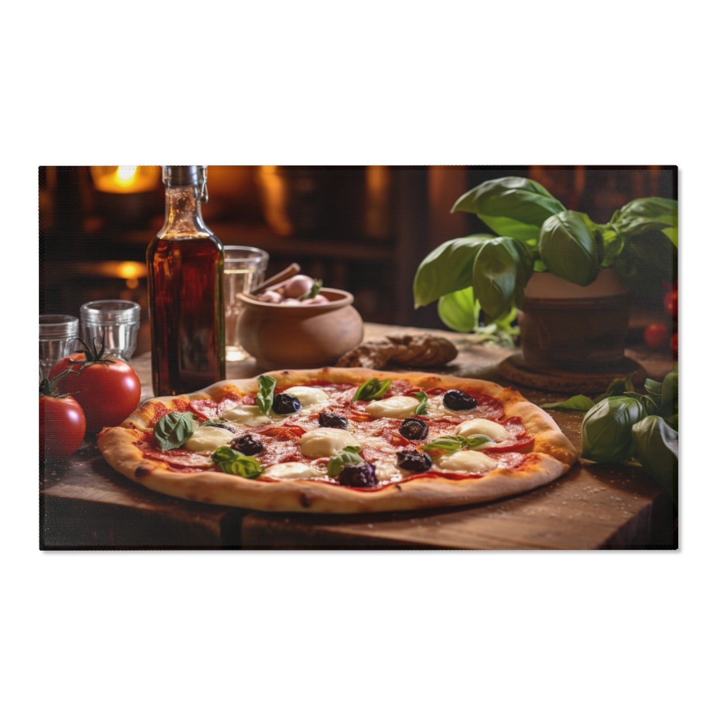 Pizza Olive Querformat