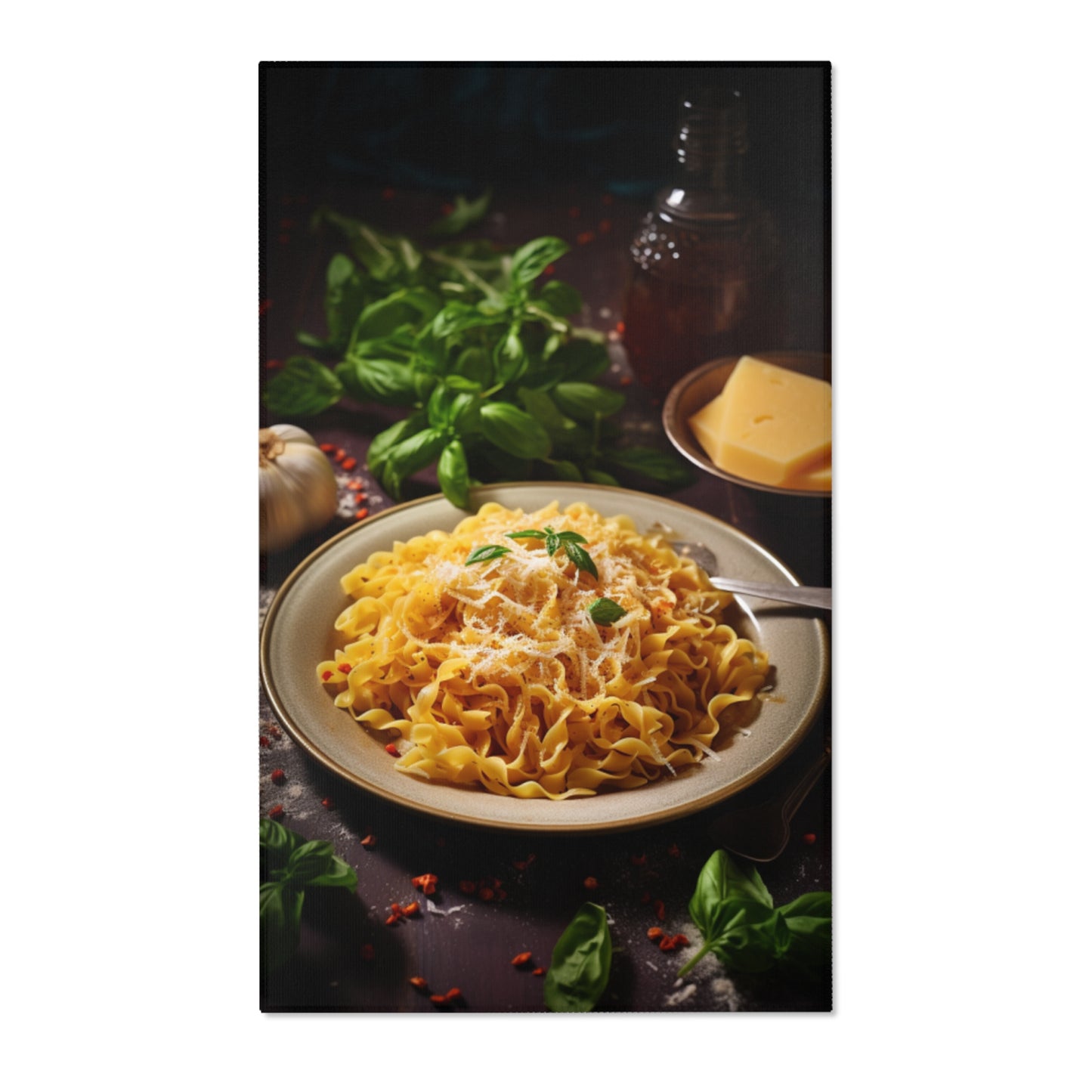 Pasta Alfredo Hochformat