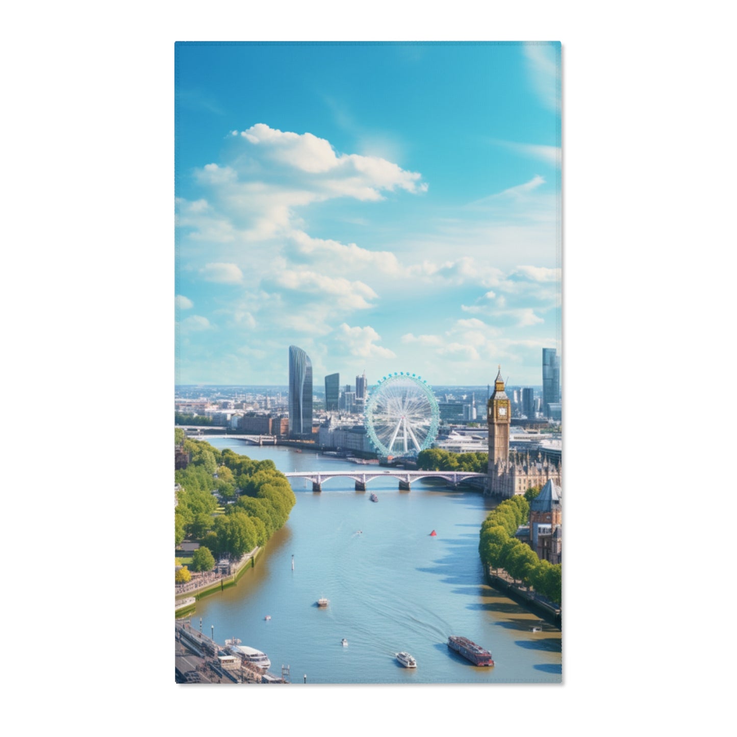 London Themse Hochformat