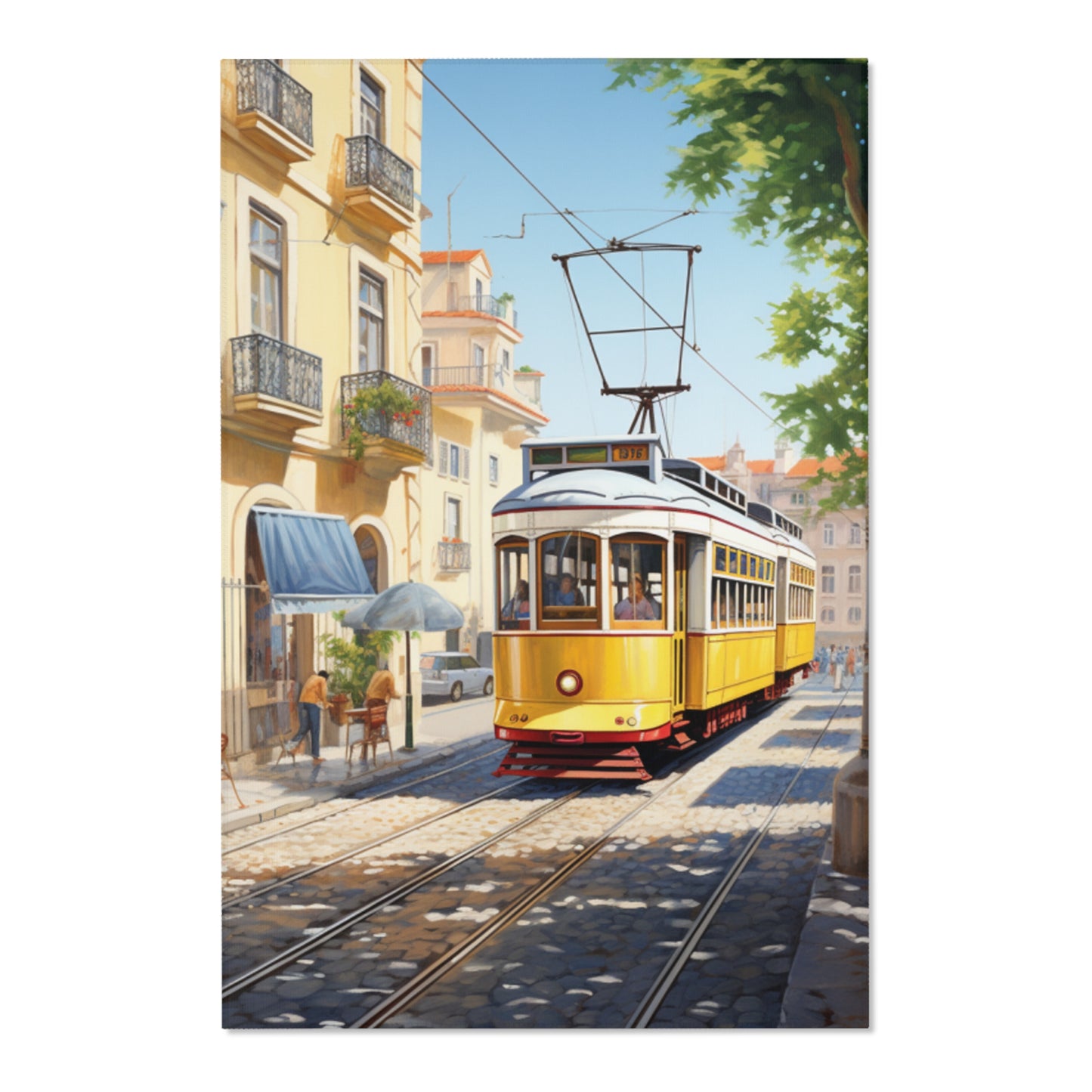 Lisbon Tram Hochformat