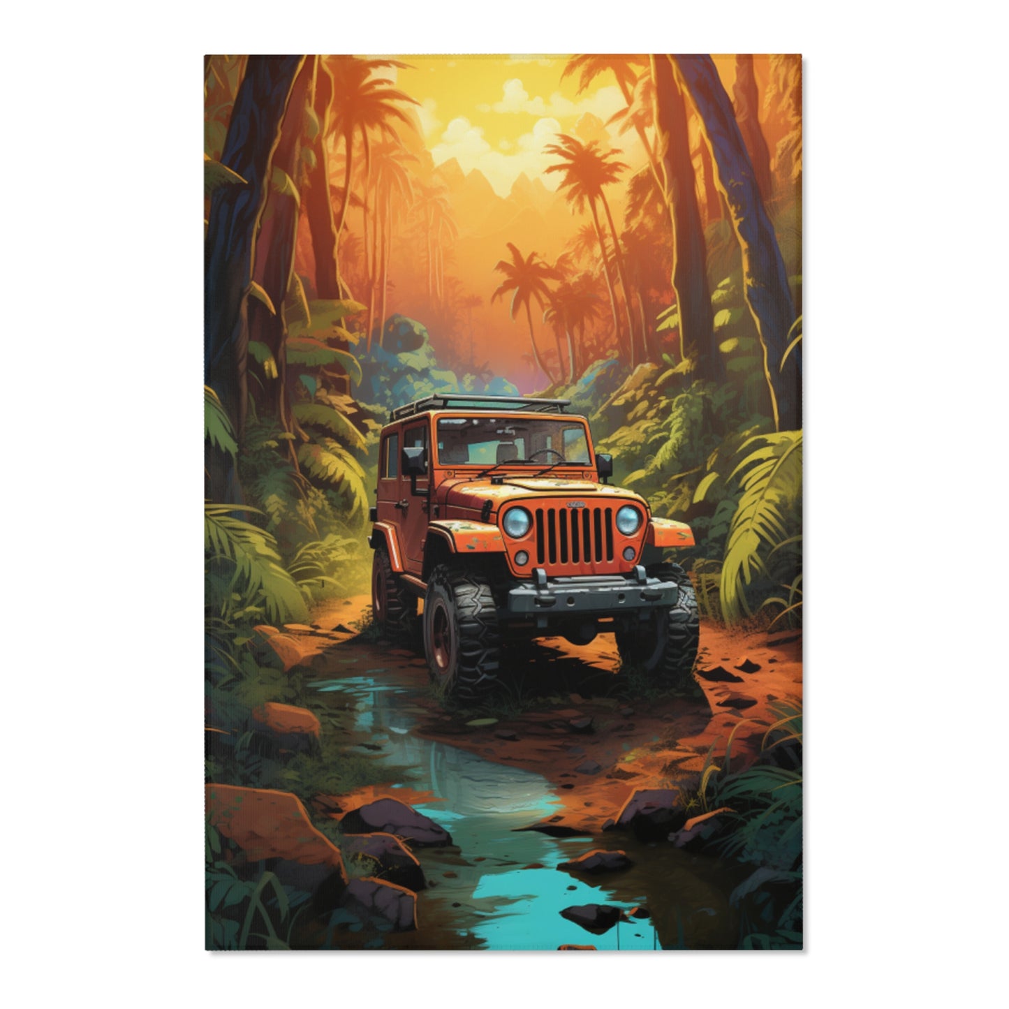 Orage Jeep In The Jungle Hochformat