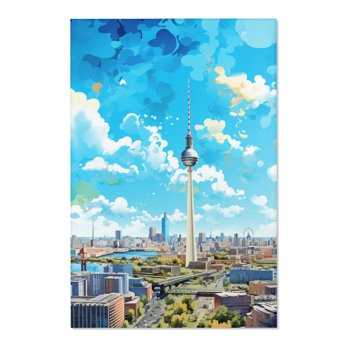 Berlin Skyline Hochformat