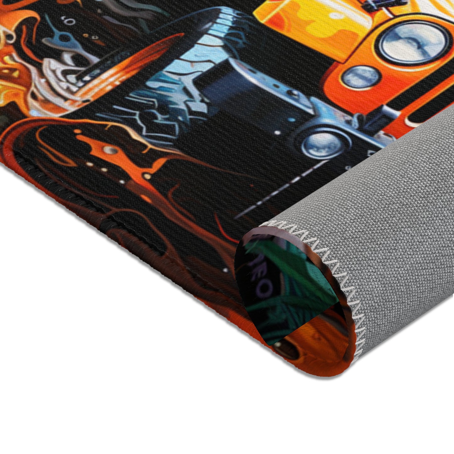 Orange Jeep In The Jungle Querformat