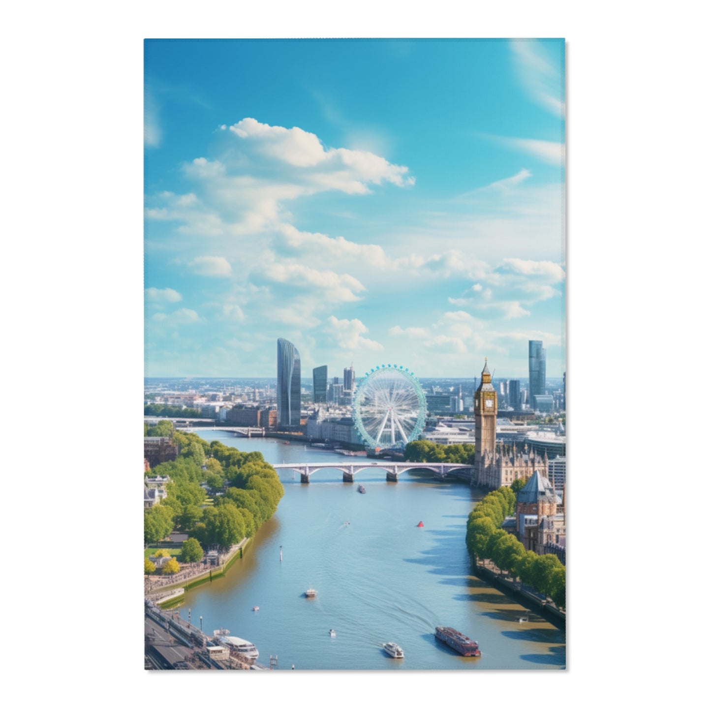 London Themse Hochformat