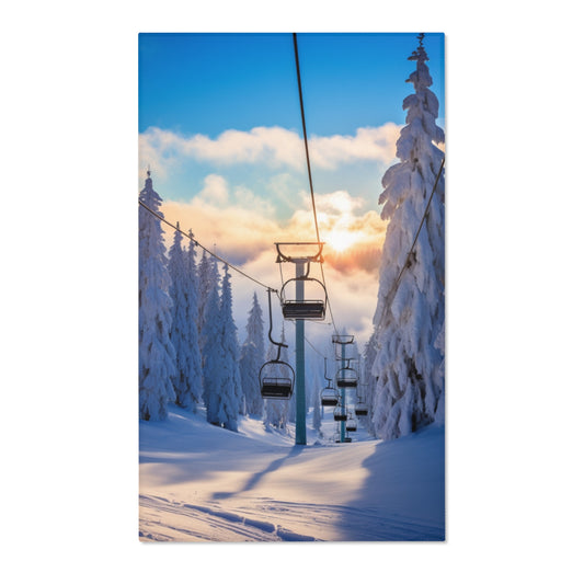 Ski Lift Hochformat