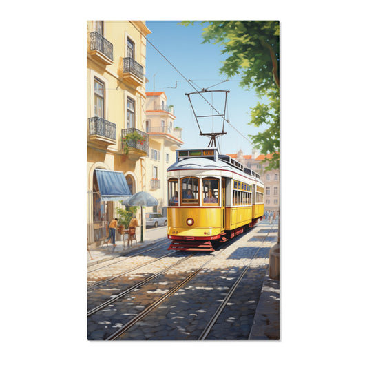 Lisbon Tram Hochformat